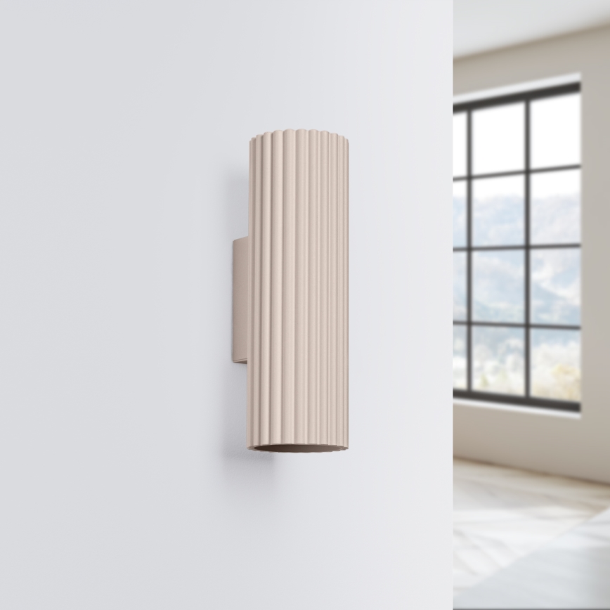 Brilagi - LED fali lámpatest CRESTO 2xGU10/10W/230V 20 cm taupe