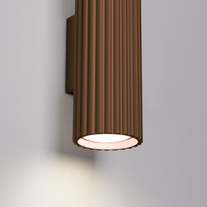 Brilagi - LED fali lámpatest CRESTO 2xGU10/10W/230V 30 cm barna