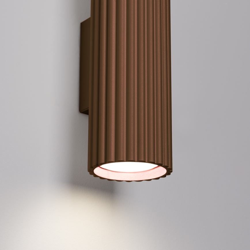 Brilagi - LED fali lámpatest CRESTO 2xGU10/10W/230V 30 cm barna