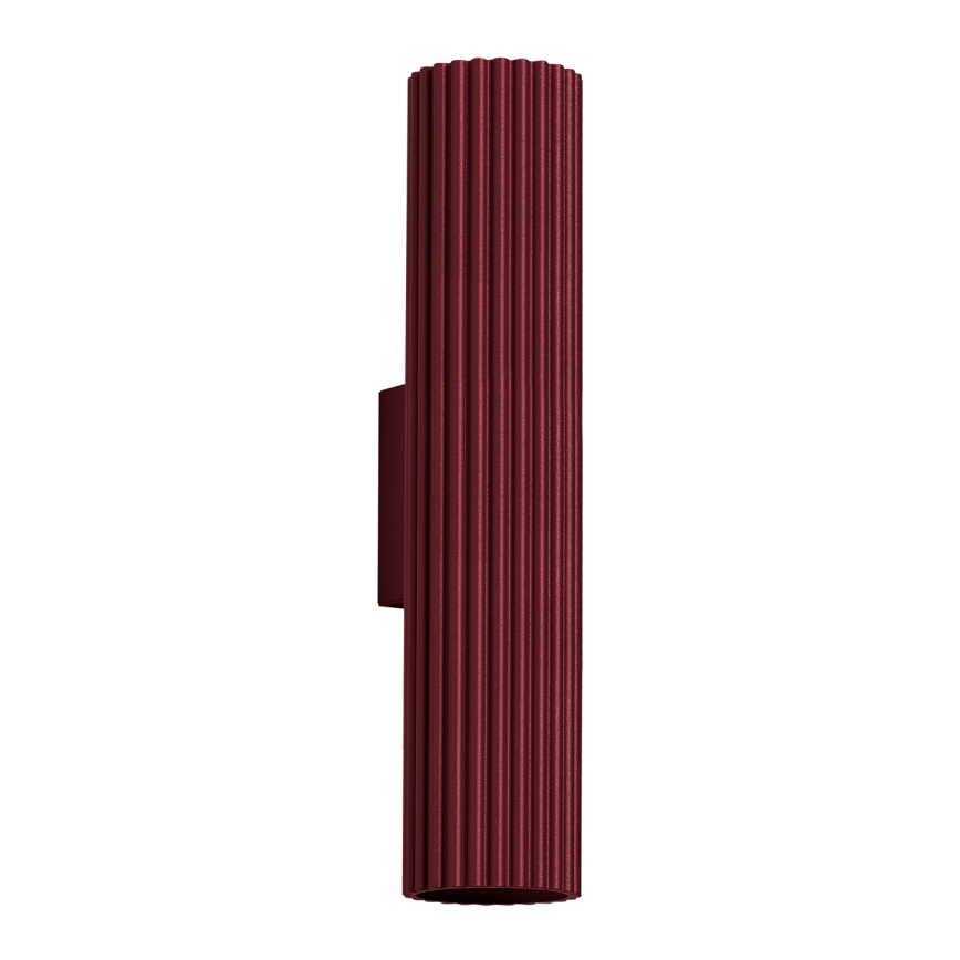 Brilagi - LED fali lámpatest CRESTO 2xGU10/10W/230V 30 cm bordó