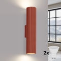 BRILAGI - LED Fali lámpatest CRESTO 2xGU10/10W/230V 30 cm narancssárga