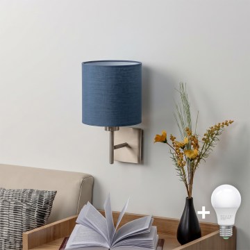 BRILAGI - LED fali lámpatest NUBILA 1xE27/60W/230V matt króm/sötétkék