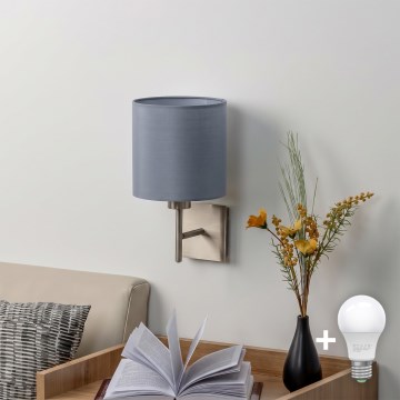BRILAGI - LED fali lámpatest NUBILA 1xE27/60W/230V matt króm/világosszürke