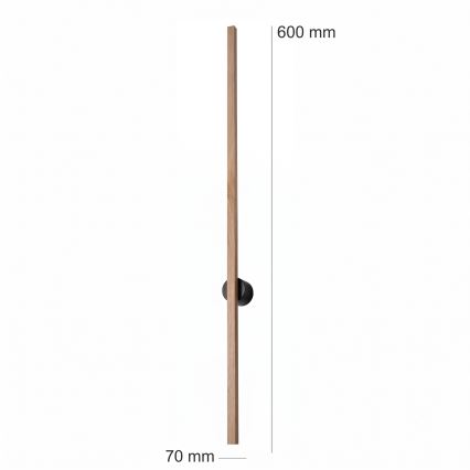 Brilagi - LED fali lámpatest WOODY LINE/7W/230V 4000K 60 cm tölgy