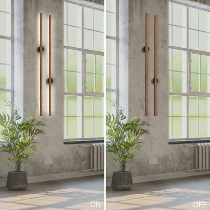 Brilagi - LED fali lámpatest WOODY LINE LED/7W/230V 4000K 60 cm tölgy cseresznye