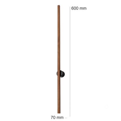 Brilagi - LED fali lámpatest WOODY LINE LED/7W/230V 4000K 60 cm tölgy cseresznye