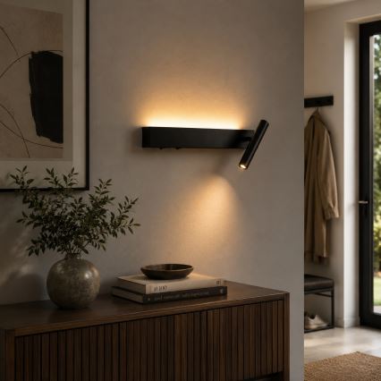 Brilagi - LED fali spotlámpa ARLIX LED/3W/230V + LED/7W fekete CRI 90