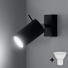 Brilagi -  LED Fali spotlámpa ASMUS 1xGU10/7W/230V fekete