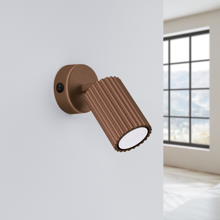 Brilagi - LED fali spotlámpa CRESTO 1xGU10/10W/230V barna