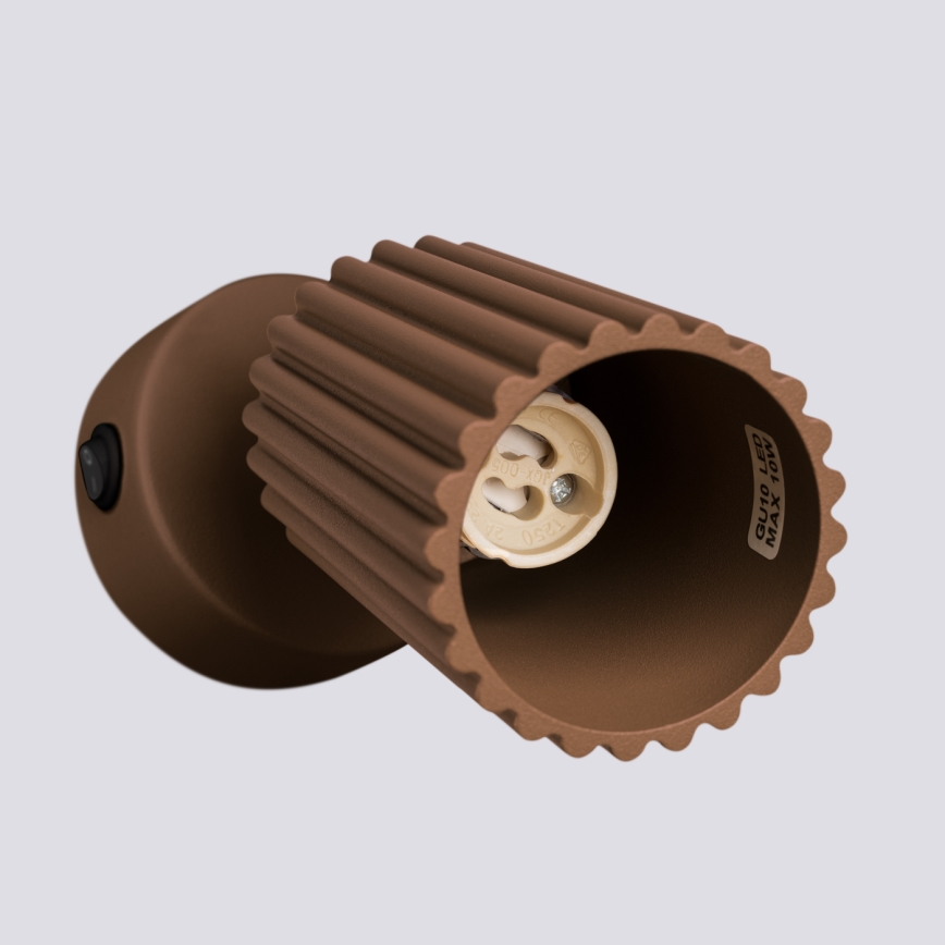 Brilagi - LED fali spotlámpa CRESTO 1xGU10/10W/230V barna