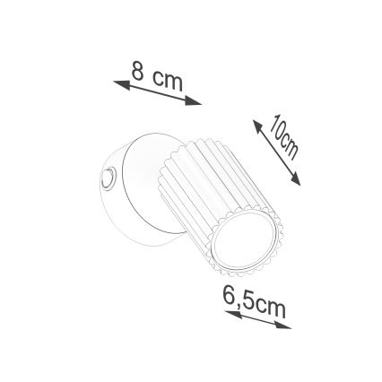 Brilagi - LED fali spotlámpa CRESTO 1xGU10/10W/230V fehér