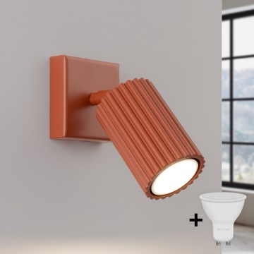 Brilagi - LED fali spotlámpa CRESTO 1xGU10/10W/230V piros