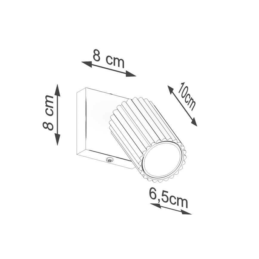 Brilagi - LED fali spotlámpa CRESTO 1xGU10/10W/230V piros