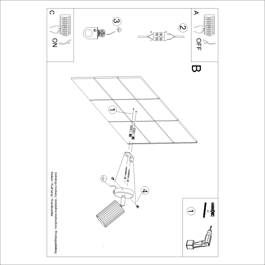 Brilagi - LED fali spotlámpa CRESTO 1xGU10/10W/230V piros