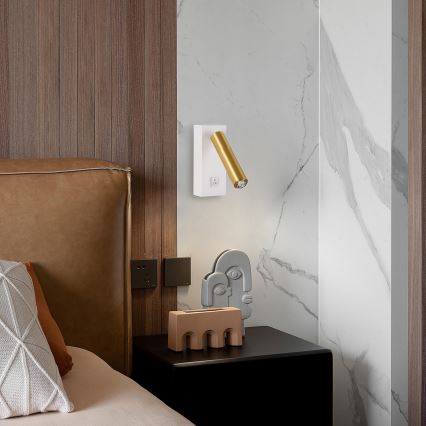 Brilagi - LED Fali spotlámpa MAYA 1xG9/7W/230V fehér/arany