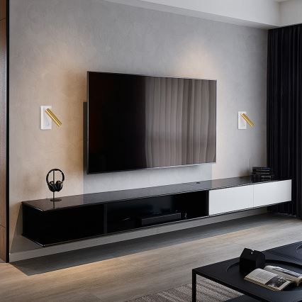 Brilagi - LED Fali spotlámpa MAYA LED/3W/230V 4000K fehér/arany