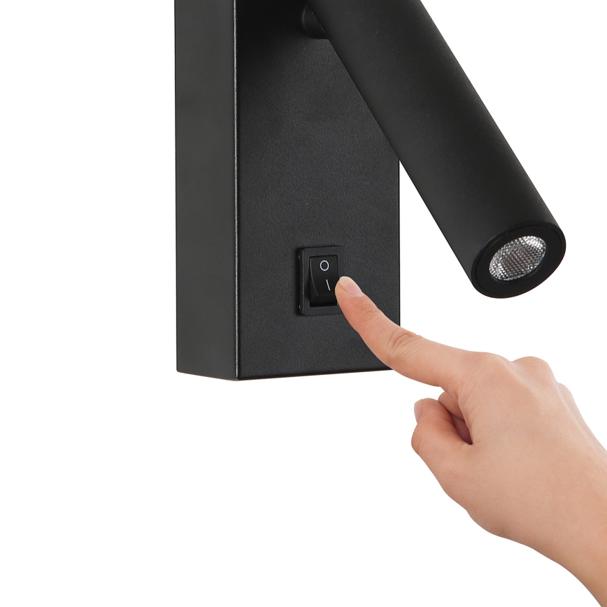 Brilagi - LED Fali spotlámpa MAYA LED/3W/230V 4000K fekete