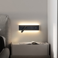Brilagi - LED fali spotlámpa USB-porttal NOCTIS LED/3W/230V + LED/9W fekete