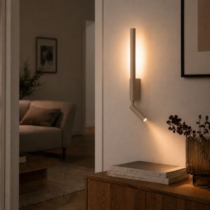 Brilagi - LED fali spotlámpa VIXON LED/3W/230V + LED/5W bézs CRI 90