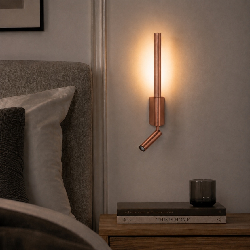Brilagi - LED fali spotlámpa VIXON LED/3W/230V + LED/5W bronz CRI 90