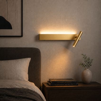 Brilagi - LED fali spotlámpa VIXON LED/3W/230V + LED/7W arany CRI 90