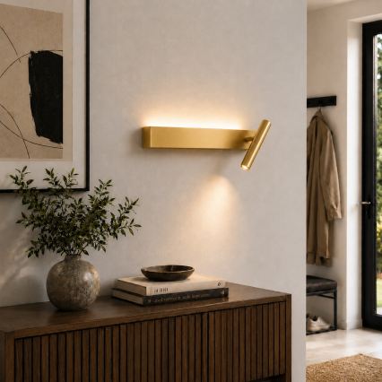Brilagi - LED fali spotlámpa VIXON LED/3W/230V + LED/7W arany CRI 90