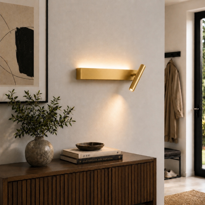 Brilagi - LED fali spotlámpa VIXON LED/3W/230V + LED/7W arany CRI 90
