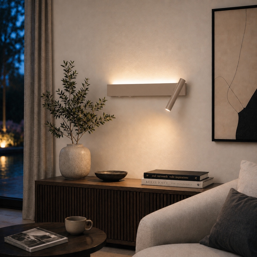 Brilagi - LED falra szerelhető spotlámpa ARLIX LED/3W/230V + LED/7W bézs CRI 90