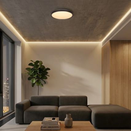 Brilagi - LED dimmelhető mennyezeti lámpatest FANCIA LED/48W/230V 3000-6500K Ø 39 cm antracit + távirányító