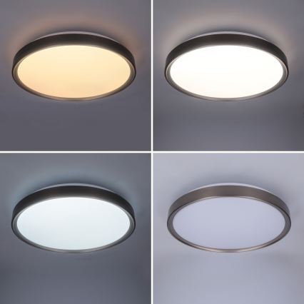 Brilagi - LED dimmelhető mennyezeti lámpatest FANCIA LED/48W/230V 3000-6500K Ø 39 cm antracit + távirányító