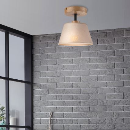 Brilagi - LED  Felületre szerelhető csillár  ANTHONY 1xE14/60W/230V tölgy/bézs