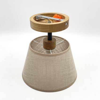 Brilagi - LED  Felületre szerelhető csillár  ANTHONY 1xE14/60W/230V tölgy/bézs