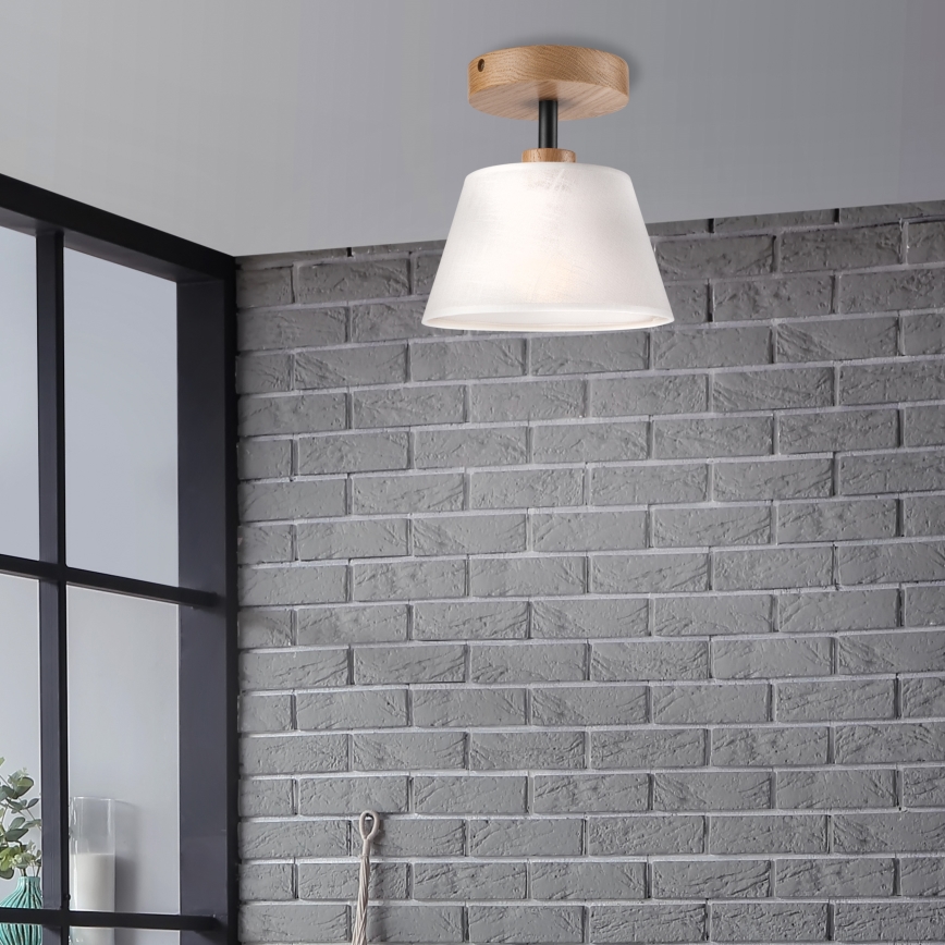 Brilagi - LED  Felületre szerelhető csillár  ANTHONY 1xE14/60W/230V tölgy/fehér