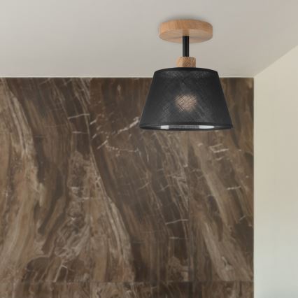 Brilagi - LED  Felületre szerelhető csillár  ANTHONY 1xE14/60W/230V tölgy/fekete