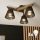 Brilagi - LED Felületre szerelhető csillár ANTHONY 3xE14/40W/230V tölgy dió/fekete