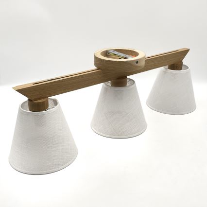 Brilagi - LED  Felületre szerelhető csillár  ANTHONY 3xE14/40W/230V tölgy/fehér