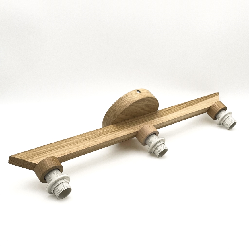 Brilagi - LED  Felületre szerelhető csillár  ANTHONY 3xE14/40W/230V tölgy/fehér