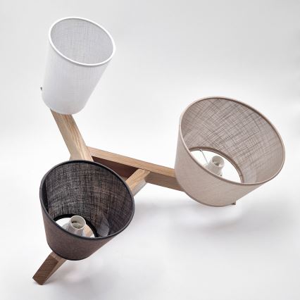 Brilagi - LED  Felületre szerelhető csillár  ANTHONY 3xE14/40W/230V tölgy