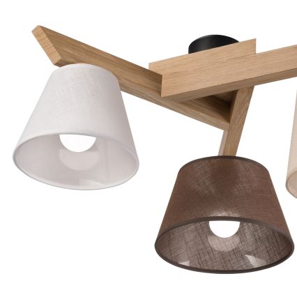 Brilagi - LED  Felületre szerelhető csillár  ANTHONY 3xE14/40W/230V tölgy