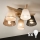 Brilagi - LED  Felületre szerelhető csillár  ANTHONY 5xE14/40W/230V tölgy