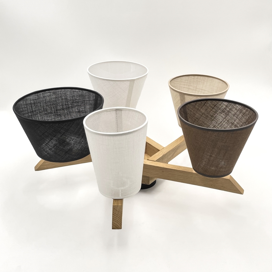 Brilagi - LED  Felületre szerelhető csillár  ANTHONY 5xE14/40W/230V tölgy