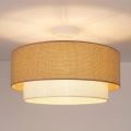 Brilagi - LED felületre szerelhető csillár BOHO ECO 1xE27/10W/230V átm. 40 cm bézs/krémszínű
