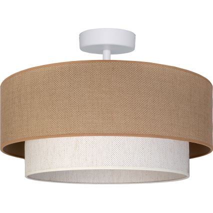 Brilagi - LED felületre szerelhető csillár BOHO ECO 1xE27/10W/230V átm. 40 cm bézs/krémszínű