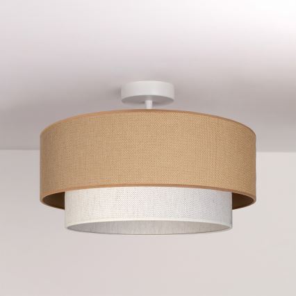 Brilagi - LED felületre szerelhető csillár BOHO ECO 1xE27/10W/230V átm. 40 cm bézs/krémszínű