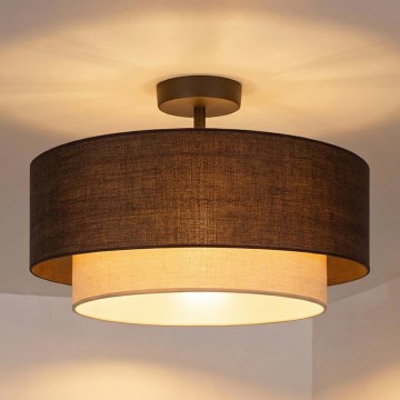Brilagi - LED felületre szerelhető csillár BOHO ECO 1xE27/10W/230V Ø 40 cm barna/krémszínű