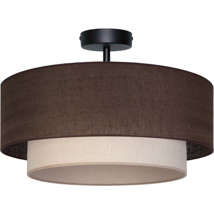 Brilagi - LED felületre szerelhető csillár BOHO ECO 1xE27/10W/230V Ø 40 cm barna/krémszínű