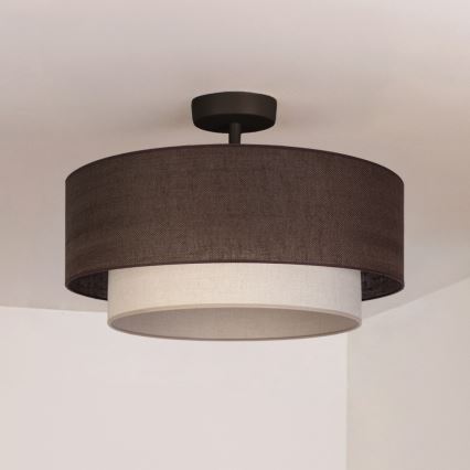 Brilagi - LED felületre szerelhető csillár BOHO ECO 1xE27/10W/230V Ø 40 cm barna/krémszínű