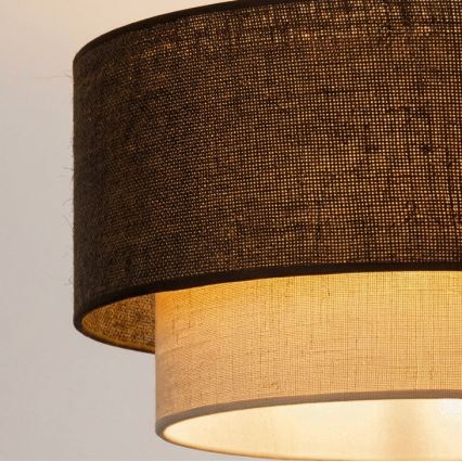 Brilagi - LED felületre szerelhető csillár BOHO ECO 1xE27/10W/230V Ø 40 cm barna/krémszínű