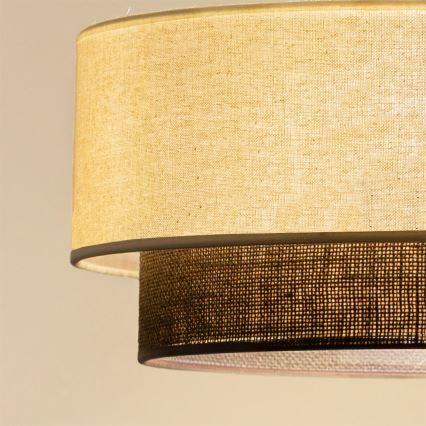 Brilagi - LED felületre szerelhető csillár BOHO STÍLUS 1xE27/15W/230V átm. 40 cm krémszínű/barna