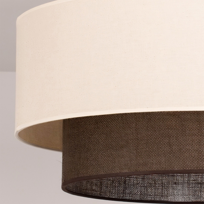 Brilagi - LED felületre szerelhető csillár BOHO STYLE 3xE27/15W/230V átmérő 60 cm krémszínű/barna